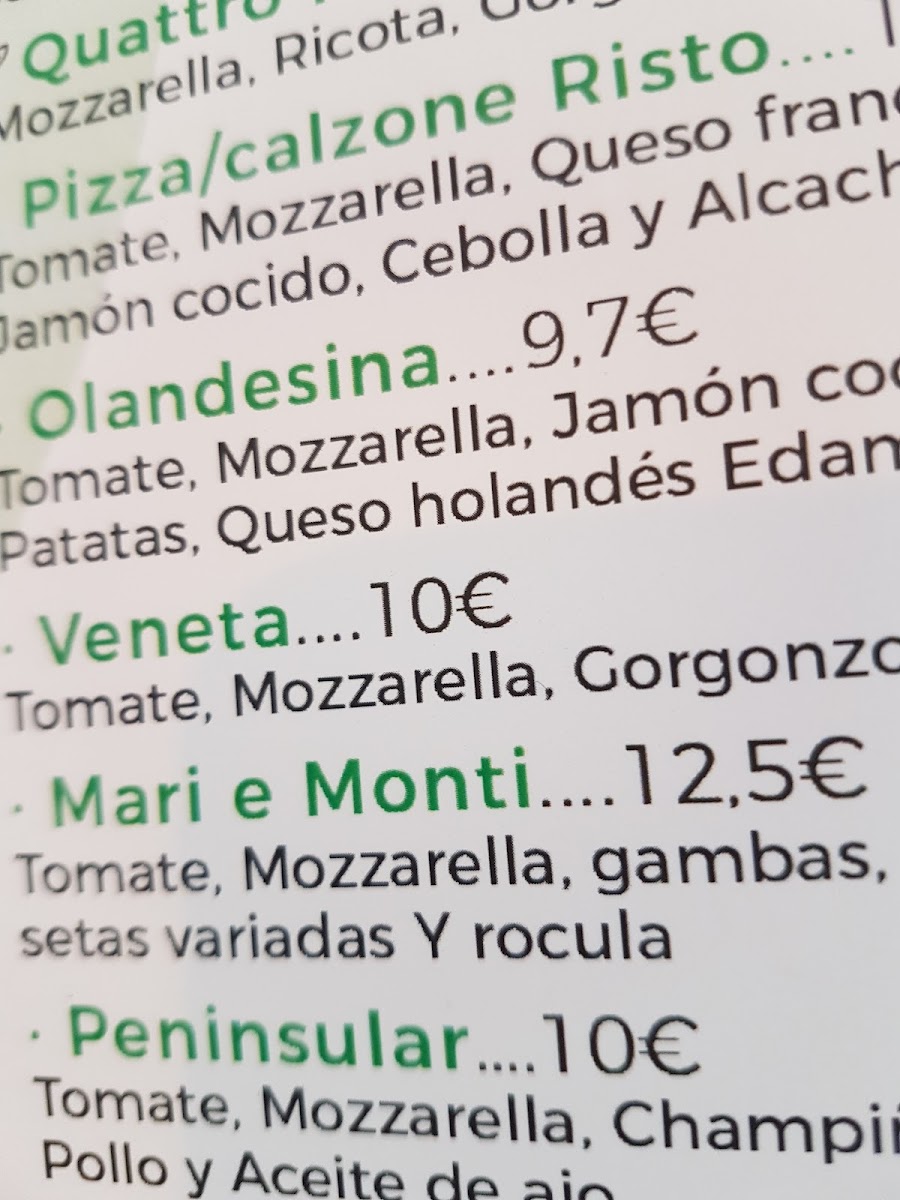 Menu Pizzeria Cuore Italiano-10