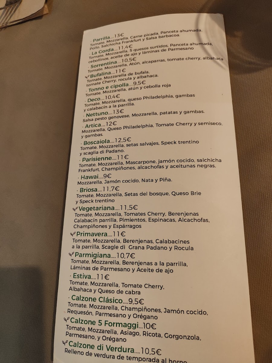 Menu Pizzeria Cuore Italiano-4