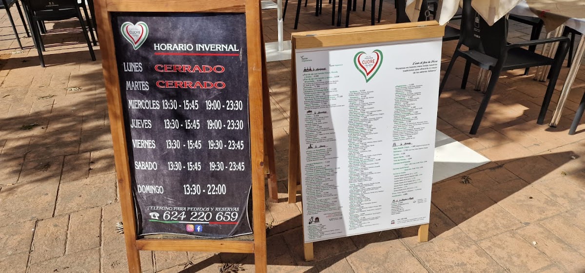 Menu Pizzeria Cuore Italiano-9